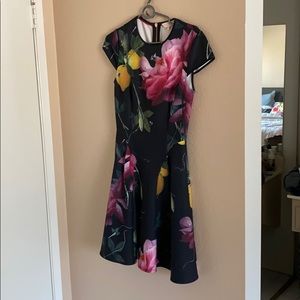 Ted Baker London Floral Dress 1 NWOT